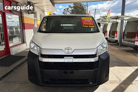 White 2019 Toyota Hiace Van LWB