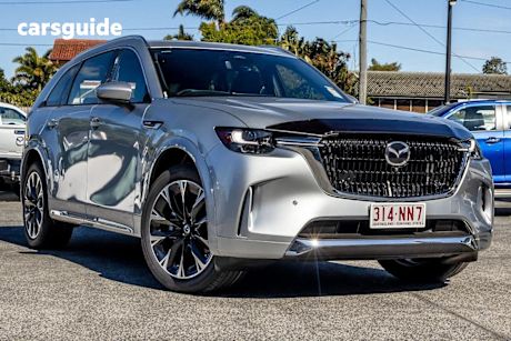 Silver 2025 Mazda CX-90 Wagon G50E GT