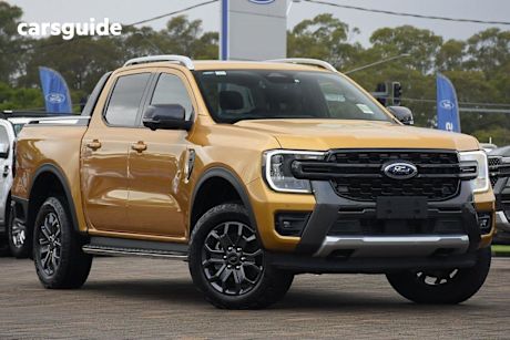 Yellow 2023 Ford Ranger Double Cab Pick Up Wildtrak 3.0 (4X4)