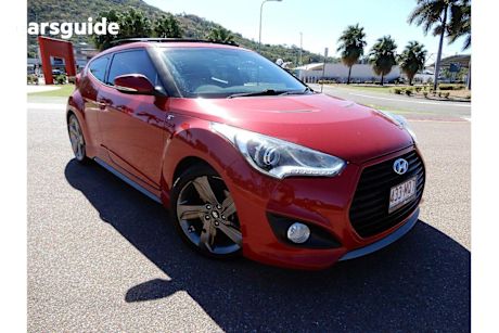 Red 2014 Hyundai Veloster Coupe SR Turbo
