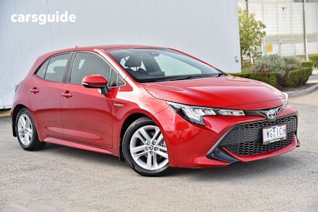 Red 2022 Toyota Corolla Hatch ASCENT SPORT HYBRID F