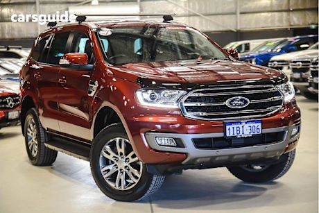Red 2019 Ford Everest Wagon TREND 4X4