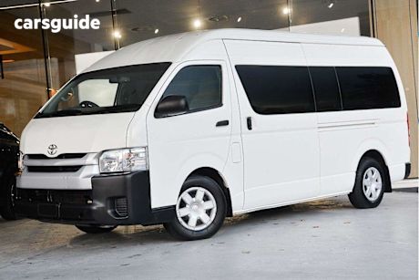 White 2018 Toyota Hiace Bus Commuter