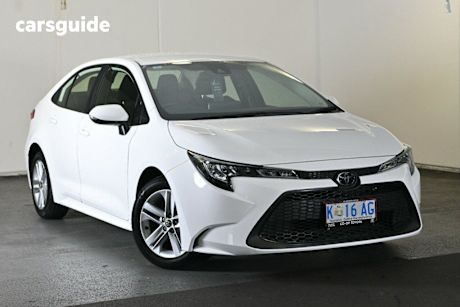 White 2021 Toyota Corolla Sedan Ascent Sport