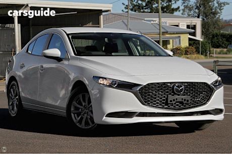 White 2025 Mazda 3 Sedan G20 Pure