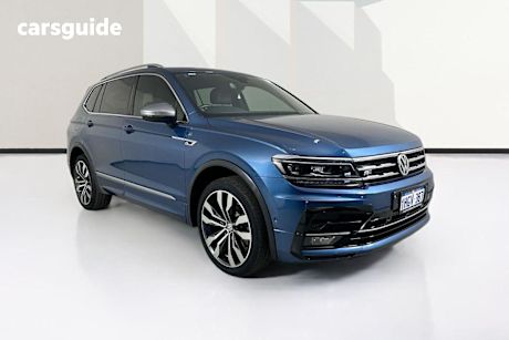 Blue 2021 Volkswagen Tiguan Wagon 162 Tsi R-Line
