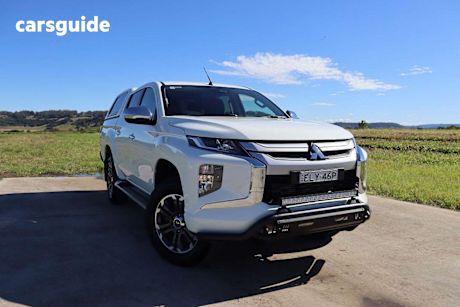White 2020 Mitsubishi Triton Double Cab Pick Up GLX-R (4X4)