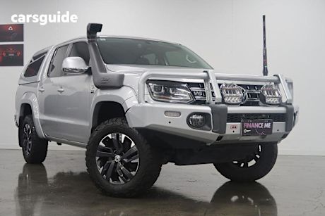 Silver 2020 Volkswagen Amarok Dual Cab Utility TDI550 Highline Black 4Motion