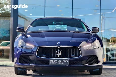 Blue 2016 Maserati Ghibli Sedan