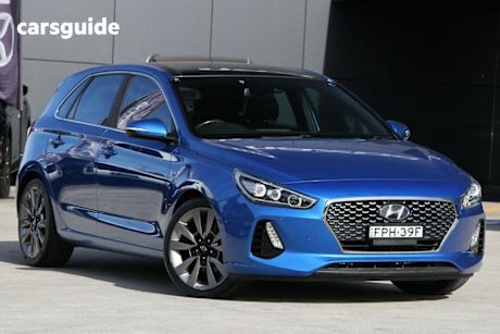 Blue 2018 Hyundai I30 Hatchback SR Premium