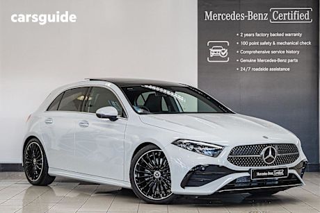 White 2024 Mercedes-Benz A250 Hatchback 4Matic Mhev