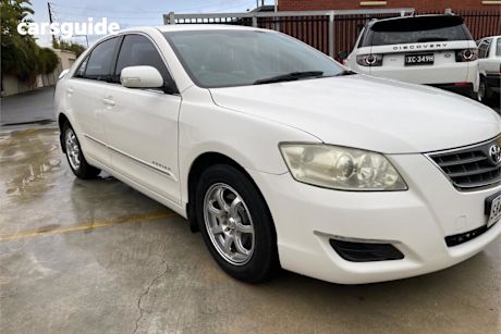 White 2009 Toyota Aurion Sedan AT-X