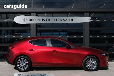 Red 2024 Mazda 3 Hatchback G20 Pure