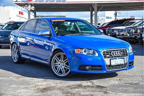 Blue 2005 Audi S4 Sedan