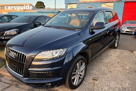 Blue 2012 Audi Q7 Wagon 3.0 TDI Quattro