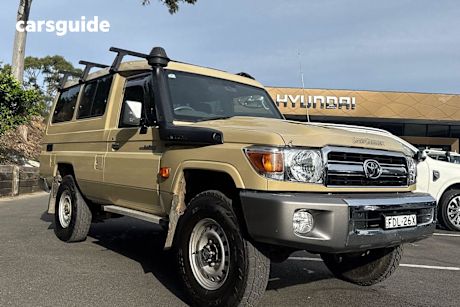 Beige 2023 Toyota Landcruiser 70 Series Troop Carrier LC78 GXL