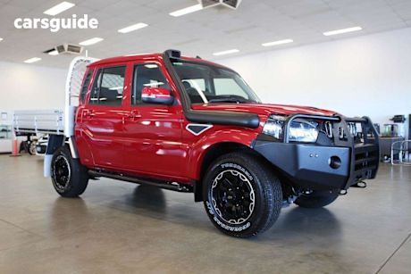 Red 2022 Mahindra PIK-UP Dual Cab Chassis S11 4X4