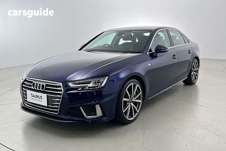 Blue 2019 Audi A4 Sedan 45 Tfsi Quattro S Tronic Sport