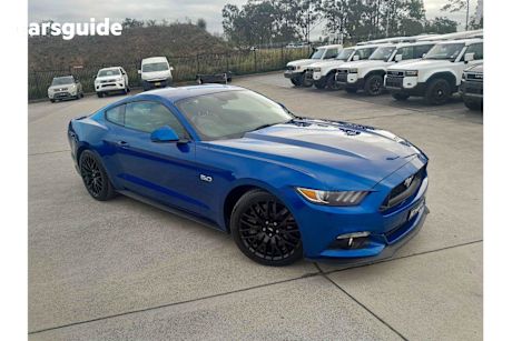 Blue 2017 Ford Mustang Coupe Fastback GT 5.0 V8