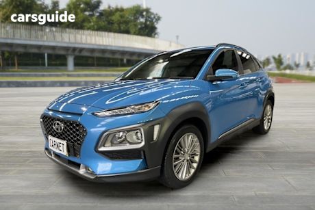 Blue 2017 Hyundai Kona Wagon Elite