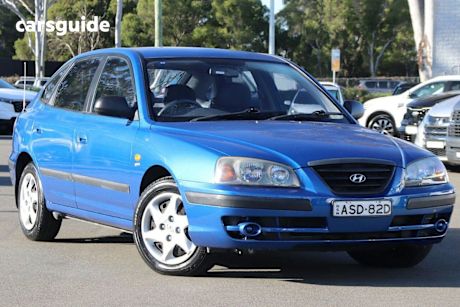 Blue 2004 Hyundai Elantra Hatch F