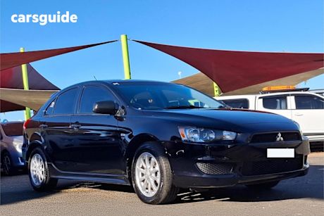 Black 2010 Mitsubishi Lancer Hatchback ES Sportback