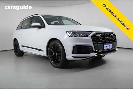 White 2021 Audi Q7 Wagon 45 TDI Quattro Mhev