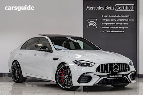 White 2023 Mercedes-Benz C63 Sedan S E Performance Mhev