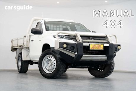 White 2019 Mitsubishi Triton Cab Chassis GLX (4X4)