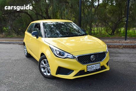 Yellow 2022 MG MG3 Hatchback Core