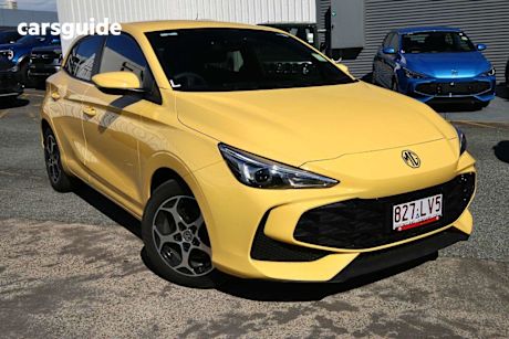 Yellow 2024 MG MG3 Hatchback Excite Hybrid+