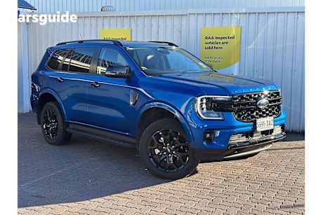 Blue 2024 Ford Everest SUV SPORT R