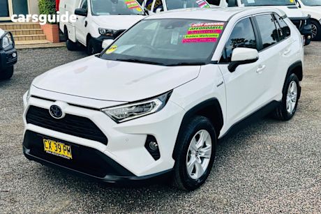 White 2020 Toyota RAV4 Wagon GX 2WD Hybrid