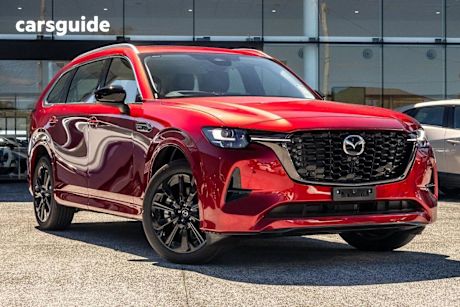 Red 2024 Mazda CX-80 Wagon P50E GT