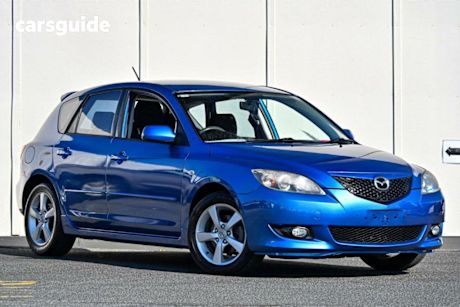 Blue 2005 Mazda 3 Hatchback Maxx Sport