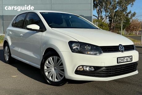 White 2016 Volkswagen Polo Hatchback 66 TSI Trendline