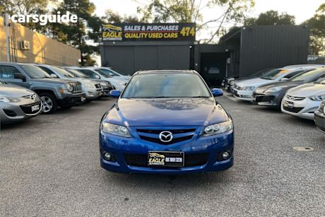 Blue 2005 Mazda 6 Hatchback Luxury Sports