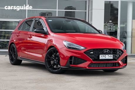Red 2025 Hyundai I30 Hatchback N Premium With Sunroof