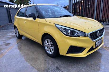 Yellow 2022 MG MG3 Hatchback Core