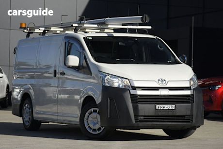 White 2019 Toyota Hiace Van LWB