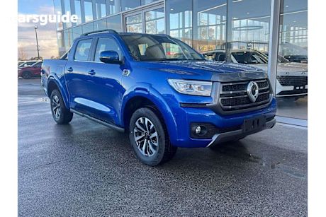 Blue 2025 GWM Cannon Dual Cab Chassis LUX (4X4)