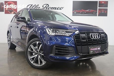 Blue 2021 Audi Q7 Wagon 50 TDI Quattro Mhev
