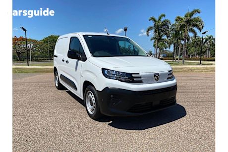 White 2024 Peugeot Partner Van Pro Short