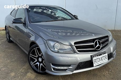 Grey 2013 Mercedes-Benz C250 Coupe Sport