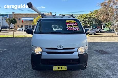 White 2017 Toyota Hiace Van LWB
