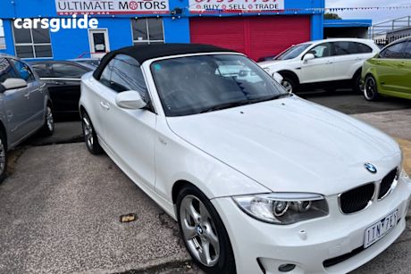White 2012 BMW 125I Convertible