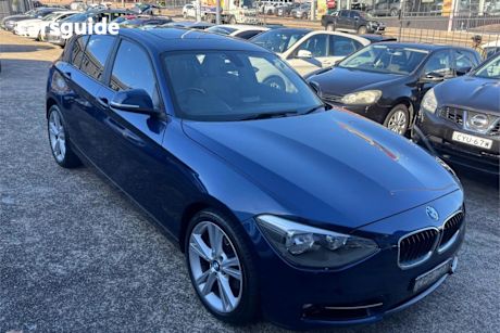 Blue 2013 BMW 125I Hatchback