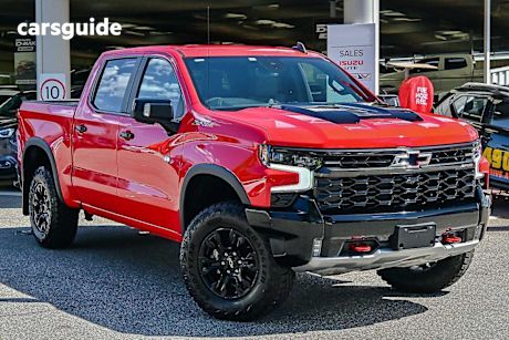 Red 2025 Chevrolet Silverado Crew Cab Pickup 1500 ZR2