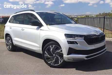 Silver 2022 Skoda Karoq Wagon 140TSI SPORTLINE 4X4