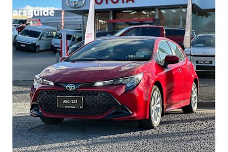 Red 2024 Toyota Corolla Hatchback Ascent Sport + Convenience PK